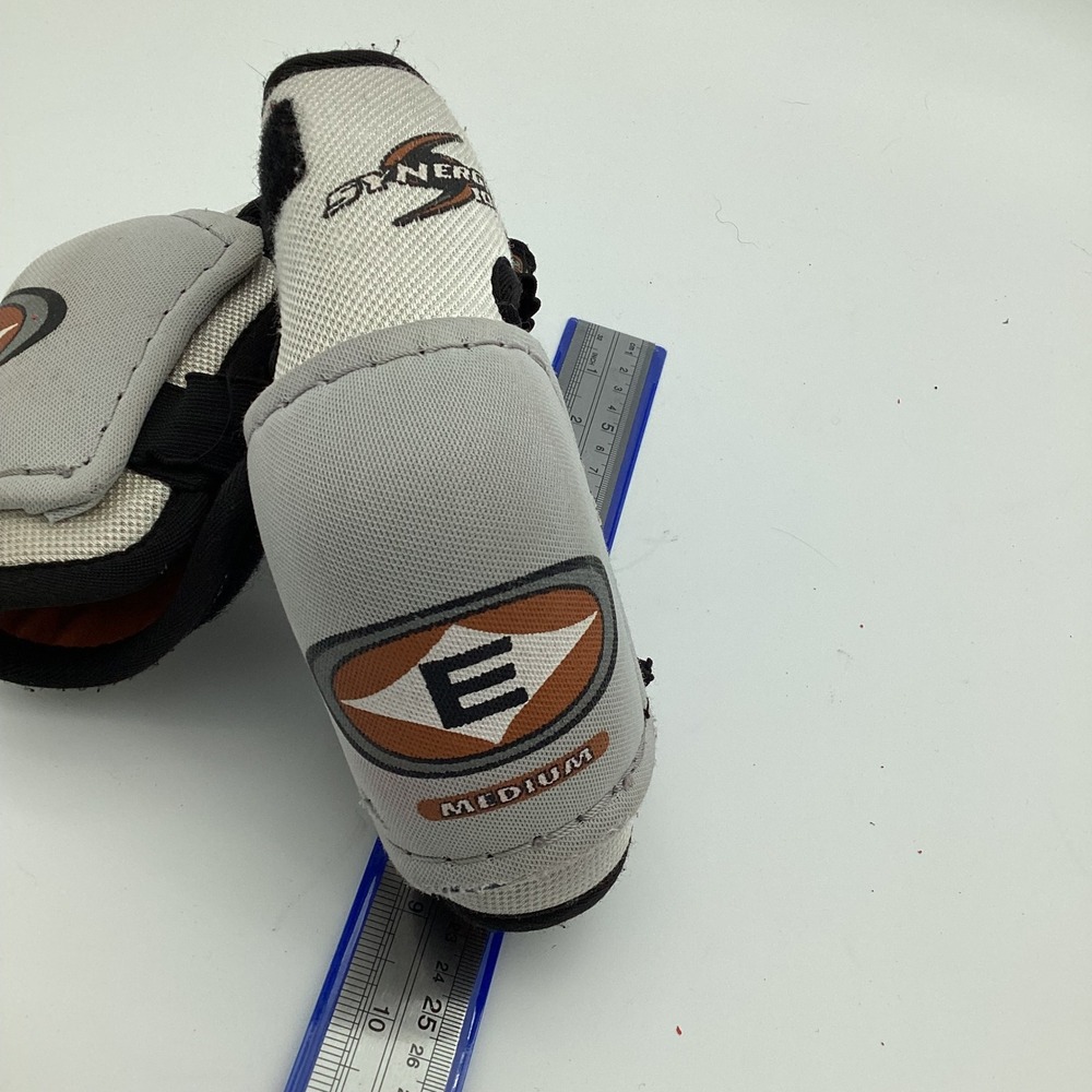 Easton Medium Gray Synergy 100 Hockey Elbow Pads Protective Gear Youth Junior Sr
